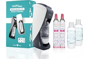 Happy Frizz GASATORE Romeo - MEGAPACK - gasatore + 3 bottiglie bianche + 2 bombole piene
