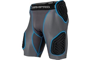 Champro Men's Bull Rush 5-Pad Integrated Football Girdle, Padded Compression Shorts