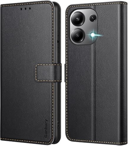 Custodia Portafoglio In Pelle Per Xiaomi Redmi Note 13 5G: Flip Cover Con Supporto E Slot Carte