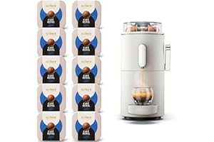CAFE ROYAL SWITZERLAND PROFESSIONAL Machine à Café CoffeeB Globe Blanc 1.3L avec 90 Coffee Balls Lungo - 100% Compostables