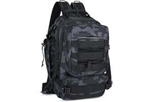 UBORSE Mochila Táctica Militar Impermeable MOLLE Paquete de Asalto de Gran Capacidad para Utilidad Bolsa para Senderismo Acampada Caza Aire Libre Ciclismo