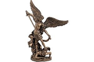 Veronese Design 10,2 cm – Statuetta Arcangelo San Michele che uccide demoni