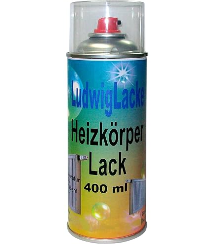 LudwigLacke Heizkörperlack-Spray 400 Ml In RAL 9016 Verkehrsweiß – Heizung Individuell Lackieren & Gestalten