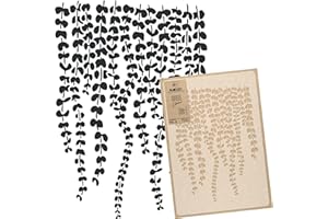 NAKLEO Plantilla Reutilizable Plástico Pared - 59 x 95 cm - Colgando Planta Hojas Floral - Grande Papel pintado Patrón Pintura DIY Bricolaje Artesanía - Tela Muebles Madera Lienzo