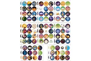 MTAAJIN Eid Mubarak Stickers 192Pcs Ramadan Kareem Round Stickers, 1.5 Inch Eid Mubarak Stickers 96 Designs Sealing Labels for Eid Party Decorations, Envelopes, Treat Bags, Ramadan Party Supplies