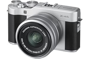 Fujifilm X-A5 Mirrorless Digital Camera, Silver with Fujinon XC15-45mm Optical Image Stabilisation Power Zoom Lens Kit