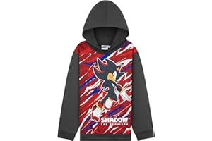 SONIC THE HEDGEHOG Shadow Sweats à Capuche Garçon et Ado, Shadow Knuckles Tails, Pull Capuche Chaud, Idée Cadeau pour Gamer