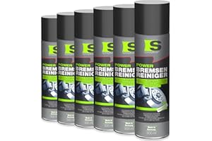 Spraytive 6 x 500ml Power Bremsenreiniger Spray - Hochwirksamer Industriereiniger und Kaltreiniger: Entfernt Schmutz, Öl, Fett, Rost und Bremsflüssigkeit – Made in Germany