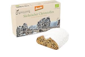 ‎BÄCKEREI SPIEGELHAUER Bäckerei Spiegelhauer Demeter Christstollen Bio Stollen 1 kg aus Sachsen Stollen im Präsentkarton ohne Palmöl Stolle