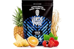 Verde Mate Green Mas IQ 0,5 kg | Aromatyczna yerba mate z ziołami i owocami 500 g | Łagodny smak | Naturalna kofeina | Herbata Yerba Mate z Brazylii | 500 g