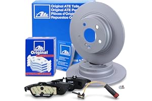 HEGEHOF ATE Bremsenset Hinterachse inkl. Bremsscheiben hinten Ø 300 mm voll Hinterachse und Bremsbeläge hinten Hinterachse + Verschleißkontakt Kompatibel mit MERCEDES MERCEDES C-Klasse (204), E-Klasse (207)