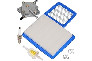 HIFROM Air Filter with Fuel Pump Filter SPark Plug Tune Up Kit Compatible with Yamaha G16 G20 G22 Drive Gas Golf Cart 1996-2007 4 Cycle Engine Replace JN6-E4450-01 JN6-E445E-00 JN6-F4410-00