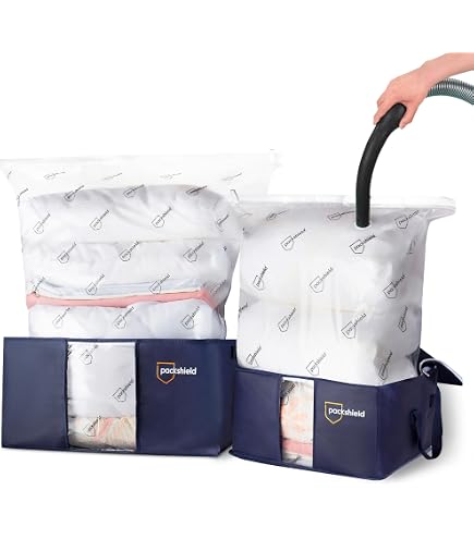 Sac Compression Voyage 54x42x60 Cm - Auto-compression, Rangement Couette, Vêtements, Jouets - 7