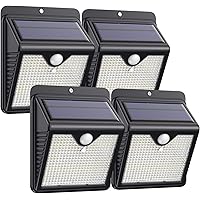 Trswyop Solarlampen für Außen, 4 Stück 150 LED Solar Bewegungsmelder Aussen 2000mAh Solarleuchten für Außen Solar…