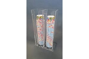 Astroplastic Espositore porta coppette gelato in Plexiglass 2 colonne