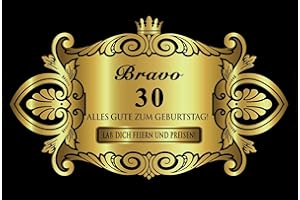 OBLIQUE UNIQUE Oblique-Unique® Aufkleber Flaschenetikett Etikett 30 Geburtstag Gold elegant