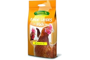 Copdock Mill Range Layers Mash Complete Feed for Poultry, 5kg, with Verm-X to aid digestion & protection against intestinal problems in your chicken, 100% herbal