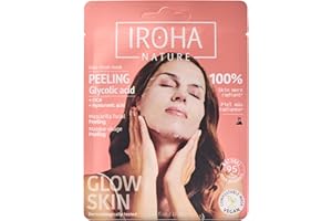 Iroha Nature - Mascarilla Facial Peeling con Ácido Glicólico | Perfeccionador de Piel para un Rostro Iluminado y Perfecto | Regeneración Instantánea en Sólo 15 Minutos | Clean Beauty | 100% Vegana