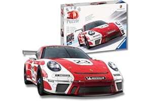 Ravensburger - Puzzle 3D Adultos Porsche 911 GT3 Cup | Maquetas para Construir Adultos Coches 152 Piezas | Maquetas de Coches Deportivos | Maquetas Coche para Montar