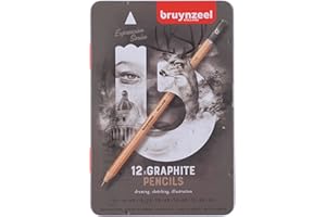 Bruynzeel Expression Graphite Pencils 12-Piece Set in Tin