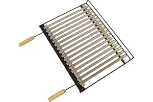 Imex El Zorro 71663 - Parrilla barbacoa inox, 58 x 40 cm, color negro