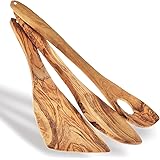 Olivträ köksuppsättning med 3 av 4 leende Vändare + hörnsked + omrörningssked tillverkad av 100 % olivträ Köksredskap obehand