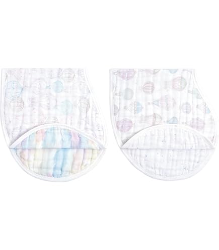 Lot de 2 couvertures-doudous en mousseline de coton dusty de aden anais