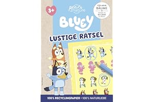 Bluey - Lustige Rätsel: Bunter Rätselspaß mit Bluey, Bingo und ihren Freunden | Ab 3 Jahren | Auf Recyclingpapier