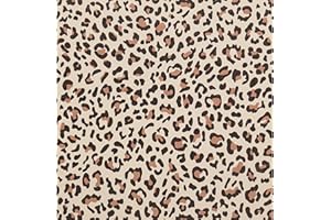 FENTIS Selbstklebende Tapete mit Leopardenmuster Abziehbar und Aufklebbar Kontaktpapier Vinylfolie Wandaufkleberrollen für Küche Bad Schlafzimmer Abwaschbar, Braun 44,5x300cm