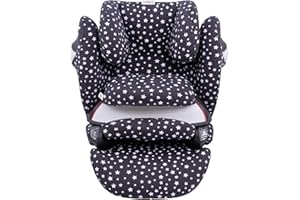 JYOKO Kids Funda de algodón para Silla de coche Compatible con Cybex Pallas M - S Fix y Pallas B - Fix (Winter Sky)