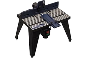 FERM Banco per Fresatrice. Adatto a fresatrici con piastra base fino a 162mm. Dimensioni banco 455 x 330mm. Altezza banco 300mm