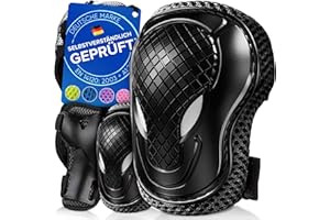 ‎LIEBKERN Liebkern Knieschoner Kinder - Ab 2 Jahre - Sicherheitsgeprüft und Komfortabel - Robuste Inliner Schoner - Protektoren Set Kinder - Knie und Ellenbogenschützer Kinder