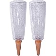 Scheurich Copa XXL 58870 – Distributeur D'Eau Élégant Pour Plantes, 1 Litre, Transparent Avec Motif Perles, Jusqu'à 11 Jours D'Arrosage Automatique