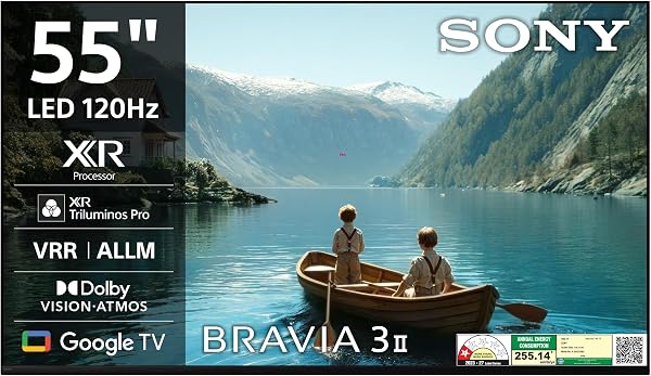 Sony 139 cm (55 inches) BRAVIA 3II Ultra HD Smart LED Google TV K-55XR35M2