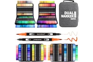 Gelanty Rotuladores Lettering, 168 Rotuladores Pincel Rotuladore Doble Punta, Doble Punta Brush Pen Para Acuarelas Dibujos y Caligrafía
