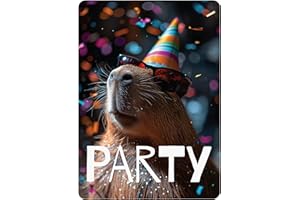 PACKLIST Birthday & Party Invitation Cards – 12 Customizable Capybara Designs for Celebrations