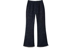 Rolanko Pantalon Évasé pour Filles, Taille Élastique Velours Côtelé Brillant Pattes D'éléphant avec Perles Pantalon de Jogging Chaud pour Enfants avec Poches