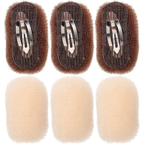 2 Volumenclips Für Haare – Aus Nylon, Unsichtbare Schwamm-Einsätze Für Mehr Fülle