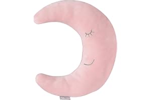 roba 205012V229 Cuddle and Decorative Cushion Moon Pink/Mauve Embroidered 100% Polyester H x W x D 30 x 25 x 8 cm Pink 180 g