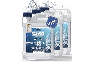 ‎MAPEAU Mapeau 15L CPAP Wasser für Sauerstoffgeräte CPAP-Geräte Atemgasbefeuchtung, Inhalator, Luftbefeuchter Wasser (15 Liter (3x5L))
