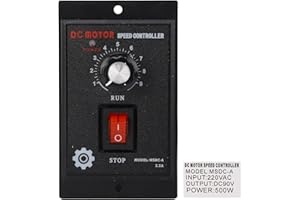 HYUDUO DC Motor Speed Controller 220V AC Input 90V DC Output Motor Regulator Control Switch Suitable for DC Brush Motor (500W)