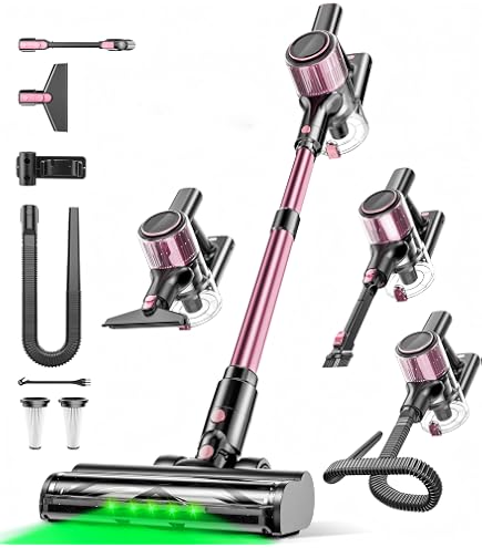 HONITURE S13 Cordless Vacuum Cleaner, 33KPa Powerful Stick Vacuum