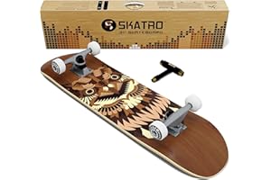 SKATRO - Pro Skateboard 31" Complete Skateboard Ages Adults Boys Girls Beginners Kids