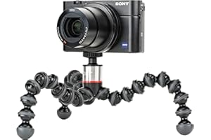 JOBY GorillaPod 500 - Mini Trépied Polyvalent avec Rotule Ball Intégrée pour Appareils Compacts et 360, JB01502-BWW
