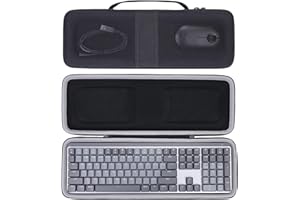 Aenllosi Housse Étui pour Logitech MX Mécanique/MX Keys S Keyboard Logitech MX Mechanical Clavier sans Fil Rétroéclairé Performant