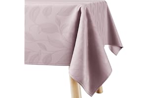 Filumi Tovaglia 120x160 cm rosa cipria, lavabile, per interni ed esterni, motivo geometrico Amalu