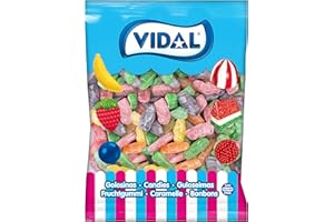 Vidal - Jelly Babies Sucre - Bonbons en caoutchouc, mélange de fruits, 1000 g