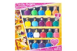 Townley Girl Super pobudzające lakier do paznokci Peel-Off Deluxe zestaw prezentowy dla dziewcząt, 18 kolorów