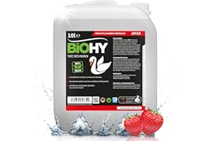 BiOHY WC Cigno (Lattina da 10 Litri) | Gloss Power Gel per una pulizia igienica fino al bordo | impedisce la formazione di calcare e incrostazioni di urina (WC-Schwan)
