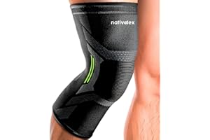 NativoDex Stabilizator stawu kolanowego z łąkotką i więzadłem - kompresyjny na kolana dla mężczyzn i kobiet